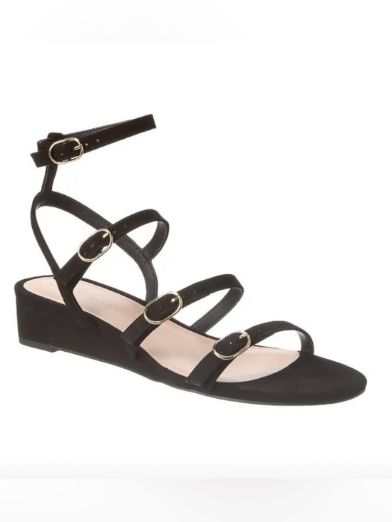 Stuart Weitzman Shoes - Stuart Weitzman Grecian Black Suede Sandals 8 New In Box